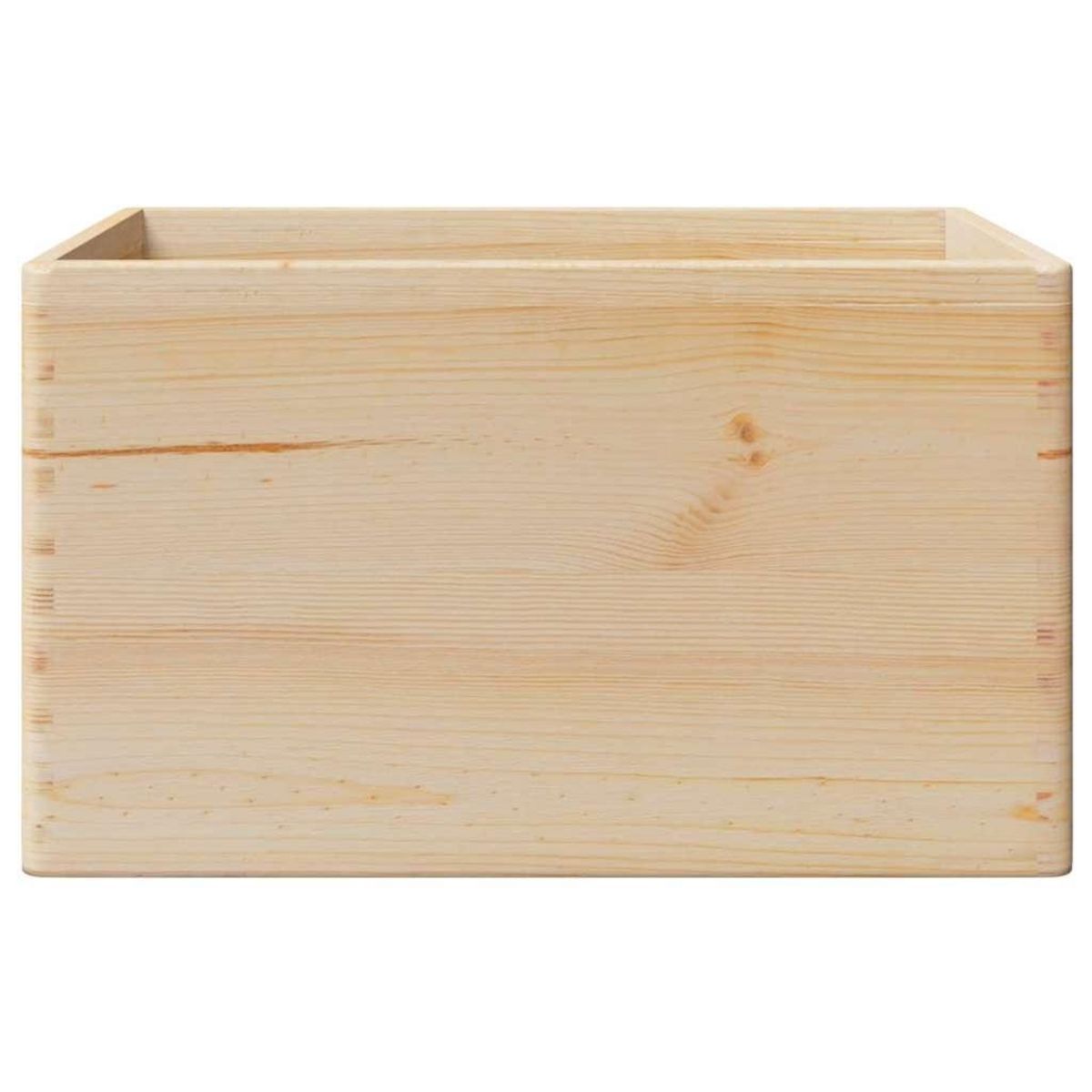 VIDAXL Boîte en bois avec poignees 40x30x23 cm bois de pin massif