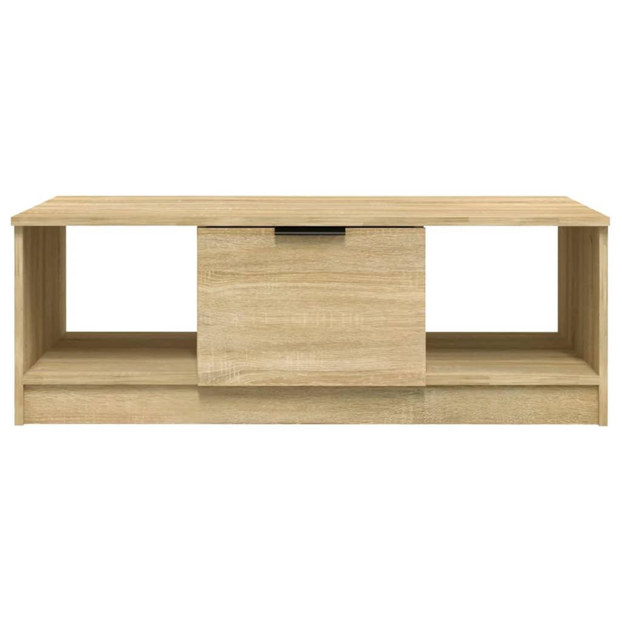 Voir la diapositive 3 : VIDAXL Table basse chene sonoma 102x50x36 cm bois d'ingenierie