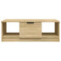 Voir la diapositive 3 : VIDAXL Table basse chene sonoma 102x50x36 cm bois d'ingenierie