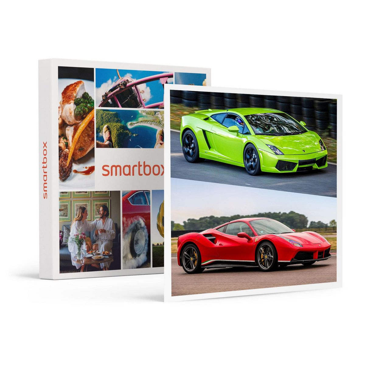 Smartbox Stage de pilotage multivolant : 2 tours en Lamborghini Gallardo et 2 tours en Ferrari 488 sur le circuit de Trappes - Coffret Cadeau Sport & Aventure