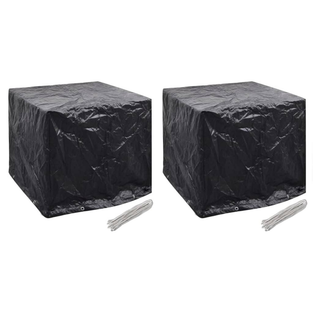 VIDAXL Housse de reservoir d'eau de jardin 2pcs 8 œillet 116x100x120cm
