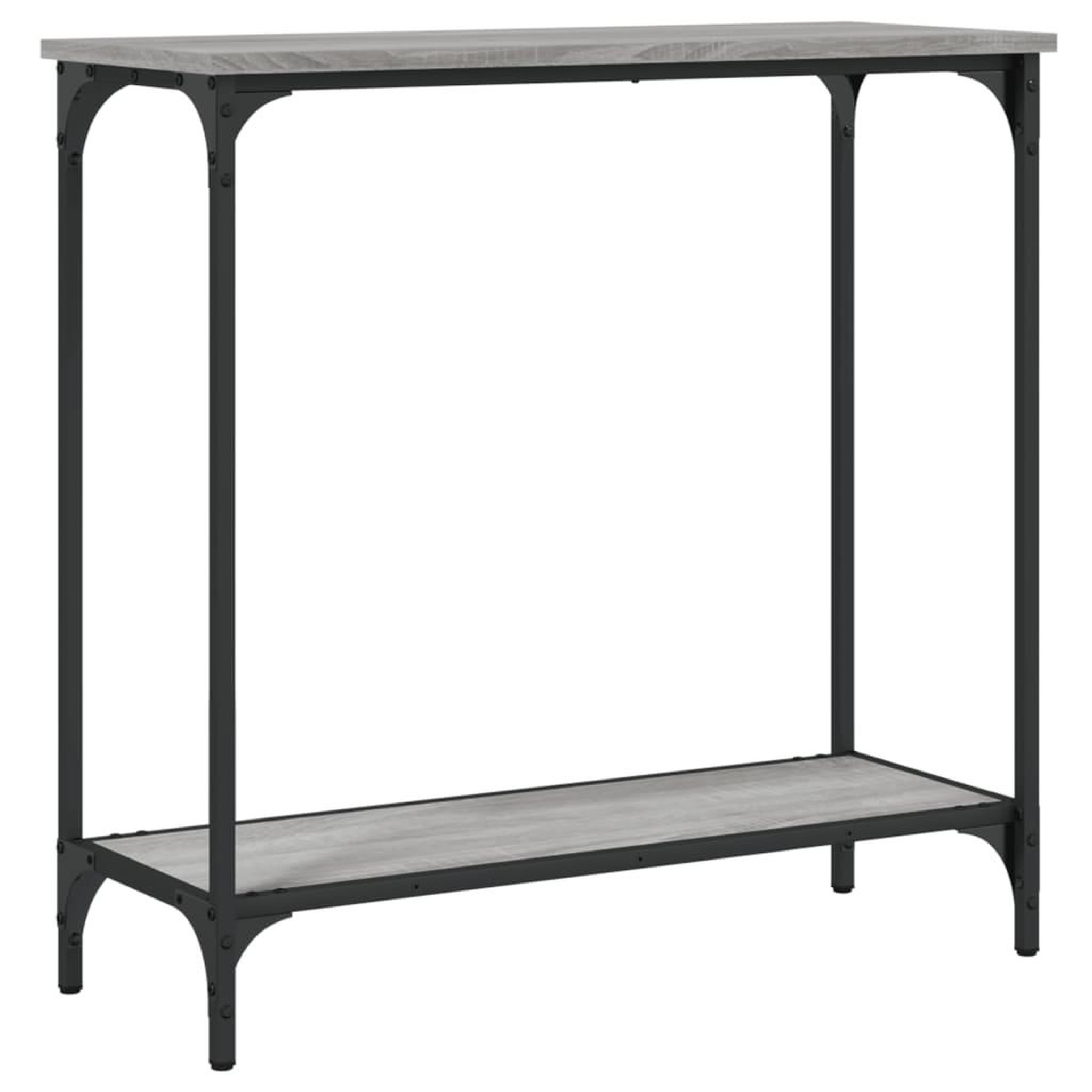 Voir la diapositive 2 : VIDAXL Table console sonoma gris 75x30,5x75 cm bois d'ingenierie