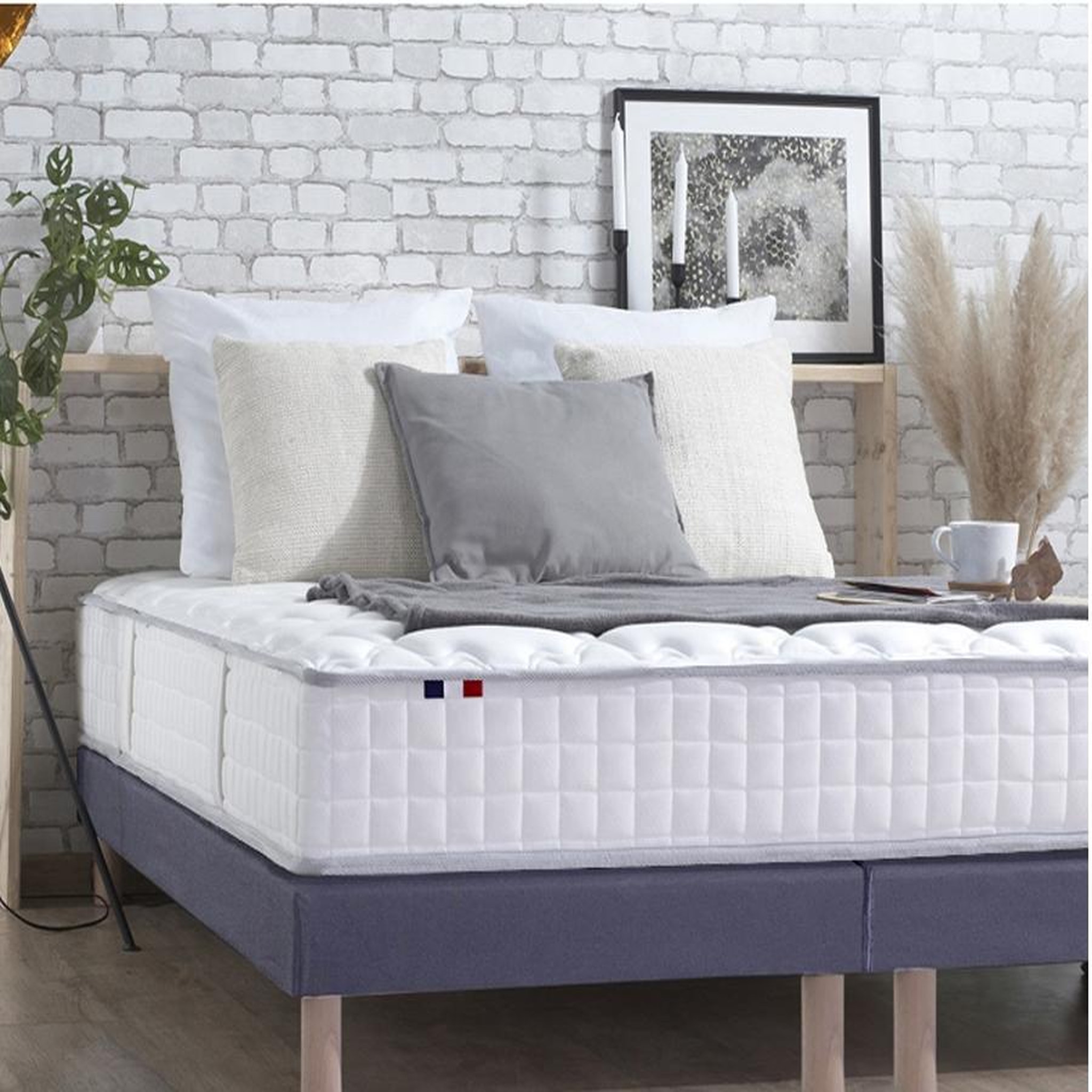 Voir la diapositive 1 : Matelas ressorts ensachés, face été, face hiver 160x200 cm PAUL
