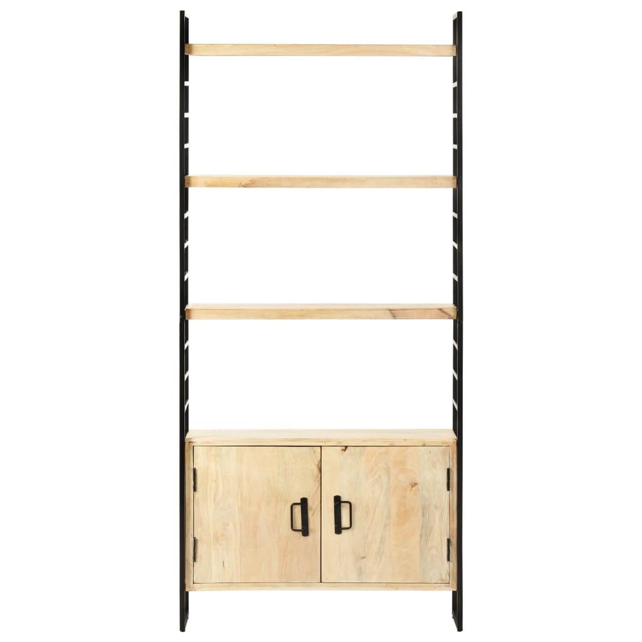 Voir la diapositive 2 : VIDAXL Bibliotheque a 4 niveaux 80x30x180 cm Bois de manguier massif