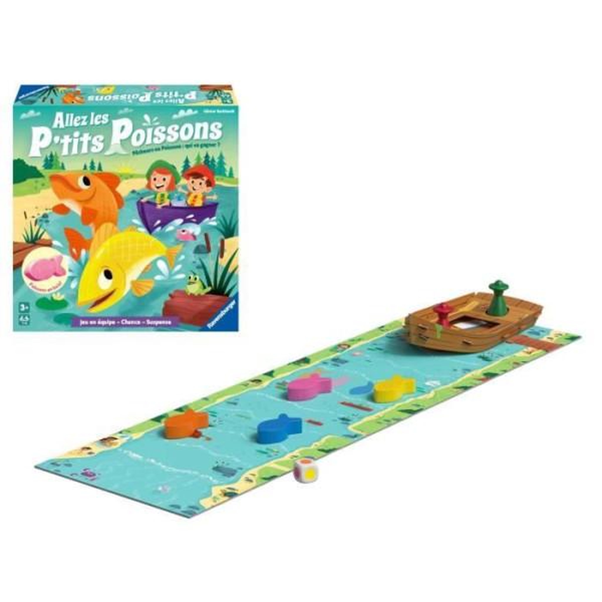 Voir la diapositive 2 : RAVENSBURGER Allez les p'tits poissons - Jeux enfants - 00020991 - Des 3 ans.
