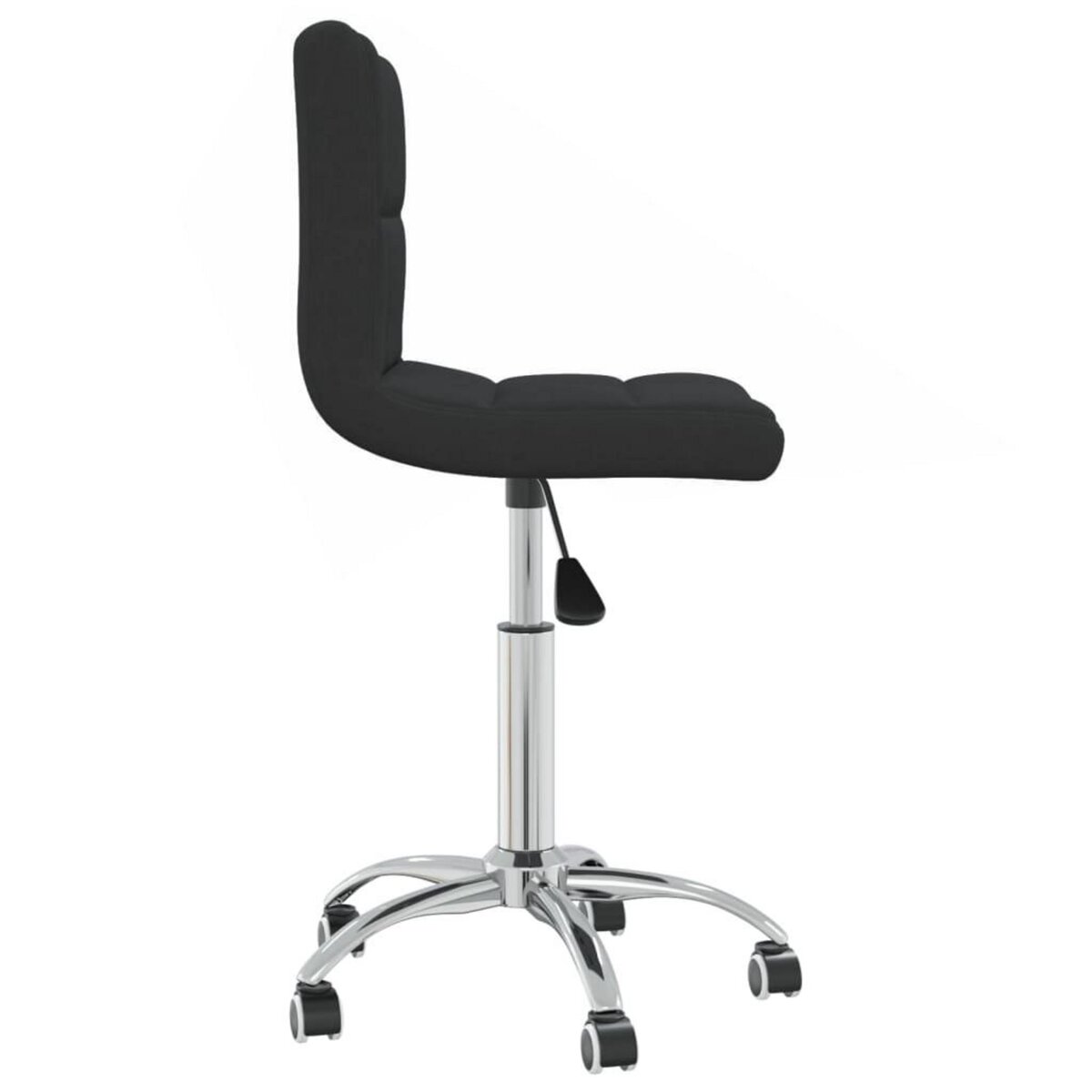 VIDAXL Chaise pivotante de bureau Noir Tissu
