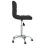 Voir la diapositive 4 : VIDAXL Chaise pivotante de bureau Noir Tissu