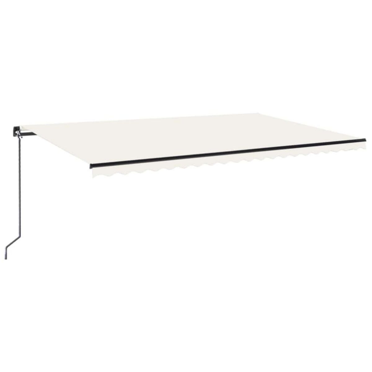 VIDAXL Auvent manuel retractable 500x300 cm Creme