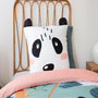 Voir la diapositive 3 : Home collection Parure housse de couette 100% microfibre 140x200 cm, panda