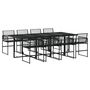 Voir la diapositive 2 : VIDAXL Ensemble a manger de jardin 9 pcs Noir Resine tressee