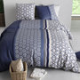 Voir la diapositive 3 : ATELIER DU COTON Parure housse de couette 100% coton 57fils mil