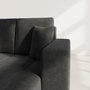 Voir la diapositive 4 : BEST MOBILIER Nicole - canapé d'angle réversible 4 places convertible avec coffre en tissu