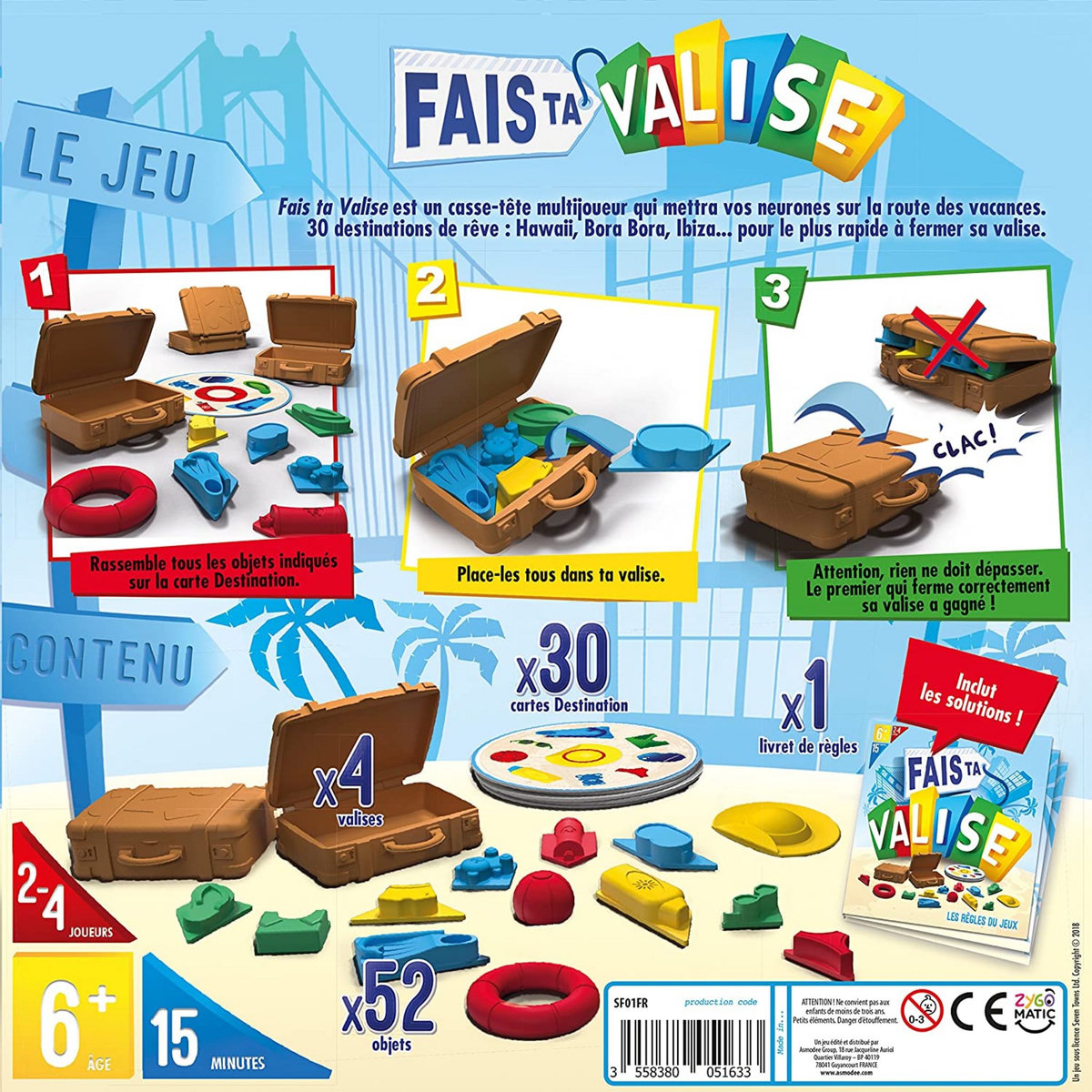 ASMODEE Jeu Fais ta valise