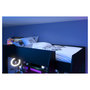 Voir la diapositive 6 : Lit mezzanine gaming à LED 90x200 cm avec bureau et rangement CONNECT