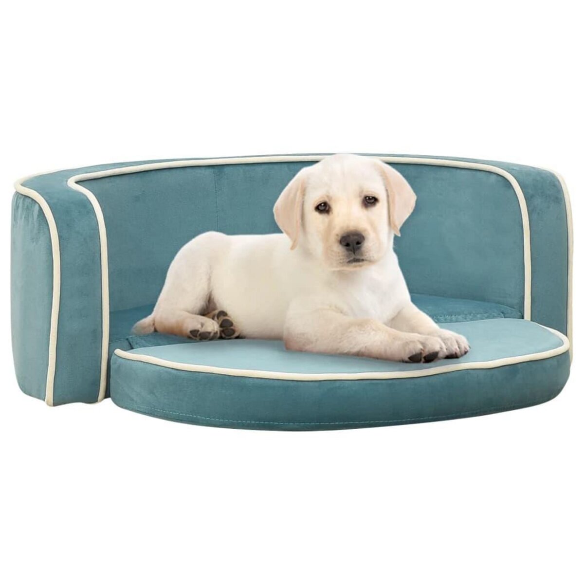 VIDAXL Canape pliable pour chien Turquoise 73x67x26 cm Coussin lavable