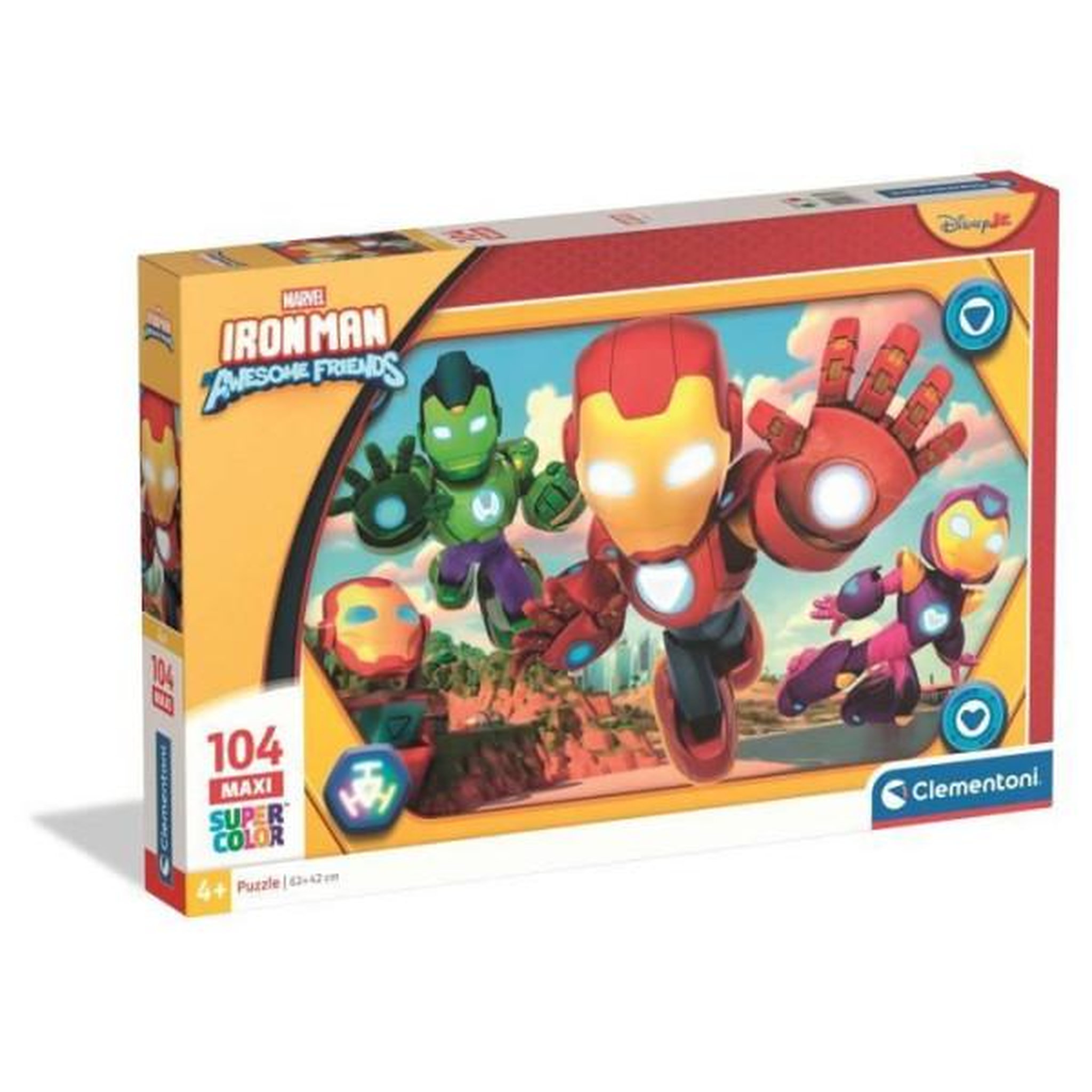 CLEMENTONI CLEMENTONI - 104 pieces Maxi - Iron Man and his awesome friends