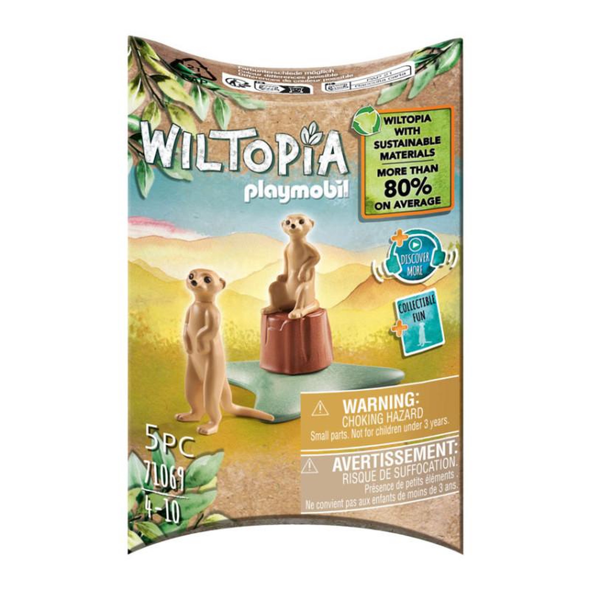 Voir la diapositive 2 : PLAYMOBIL Playmobil Wiltopia 71069 Suricates