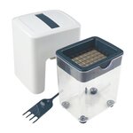 Fackelmann Coupe frites manuel avec récipient et brosse de nettoyage Fackelmann Easy Prepare