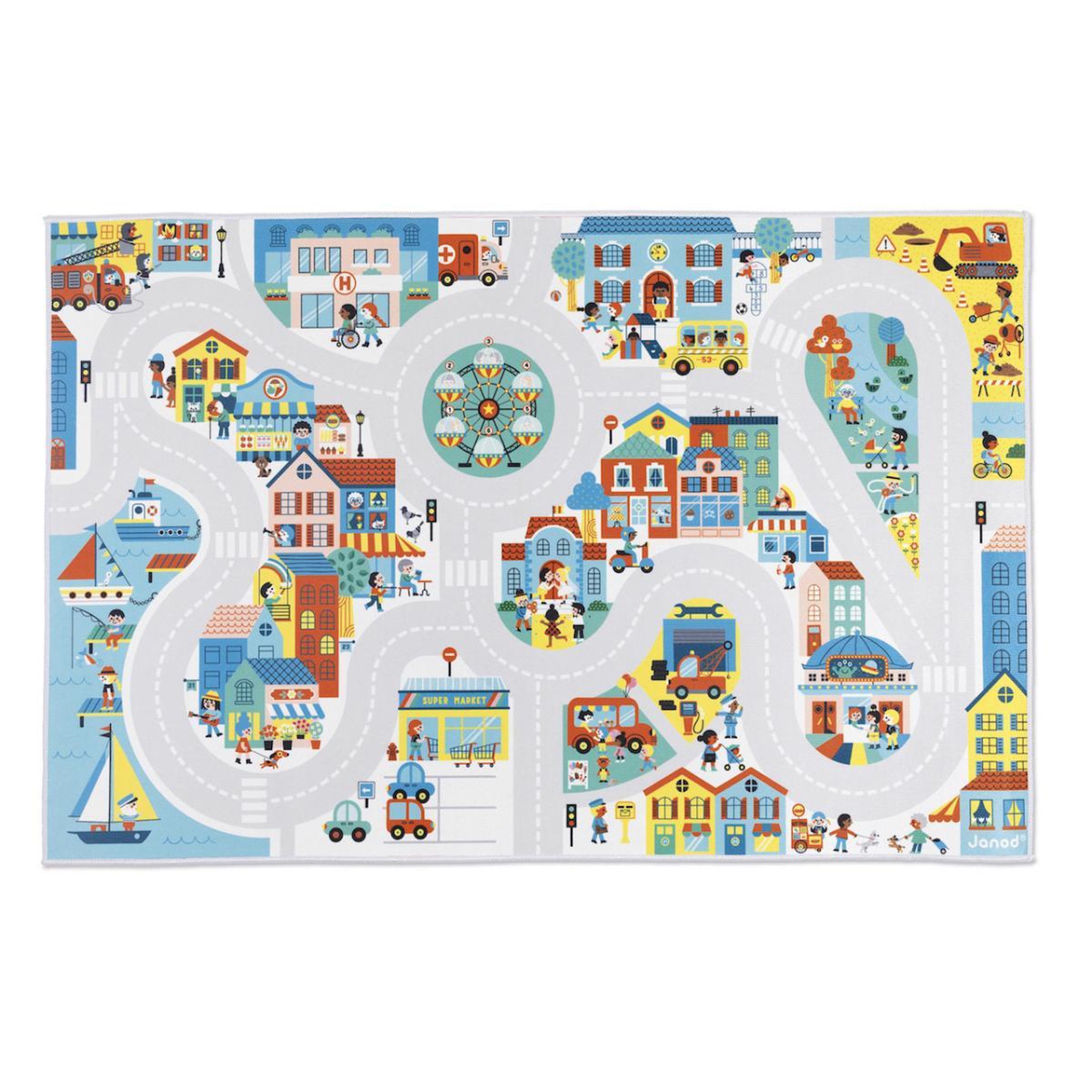 Voir la diapositive 3 : Juratoys-Janod Cross Roads - Tapis de Ville