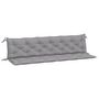 Voir la diapositive 2 : VIDAXL Coussins de banc jardin lot de 2 gris 200x50x7 cm tissu Oxford