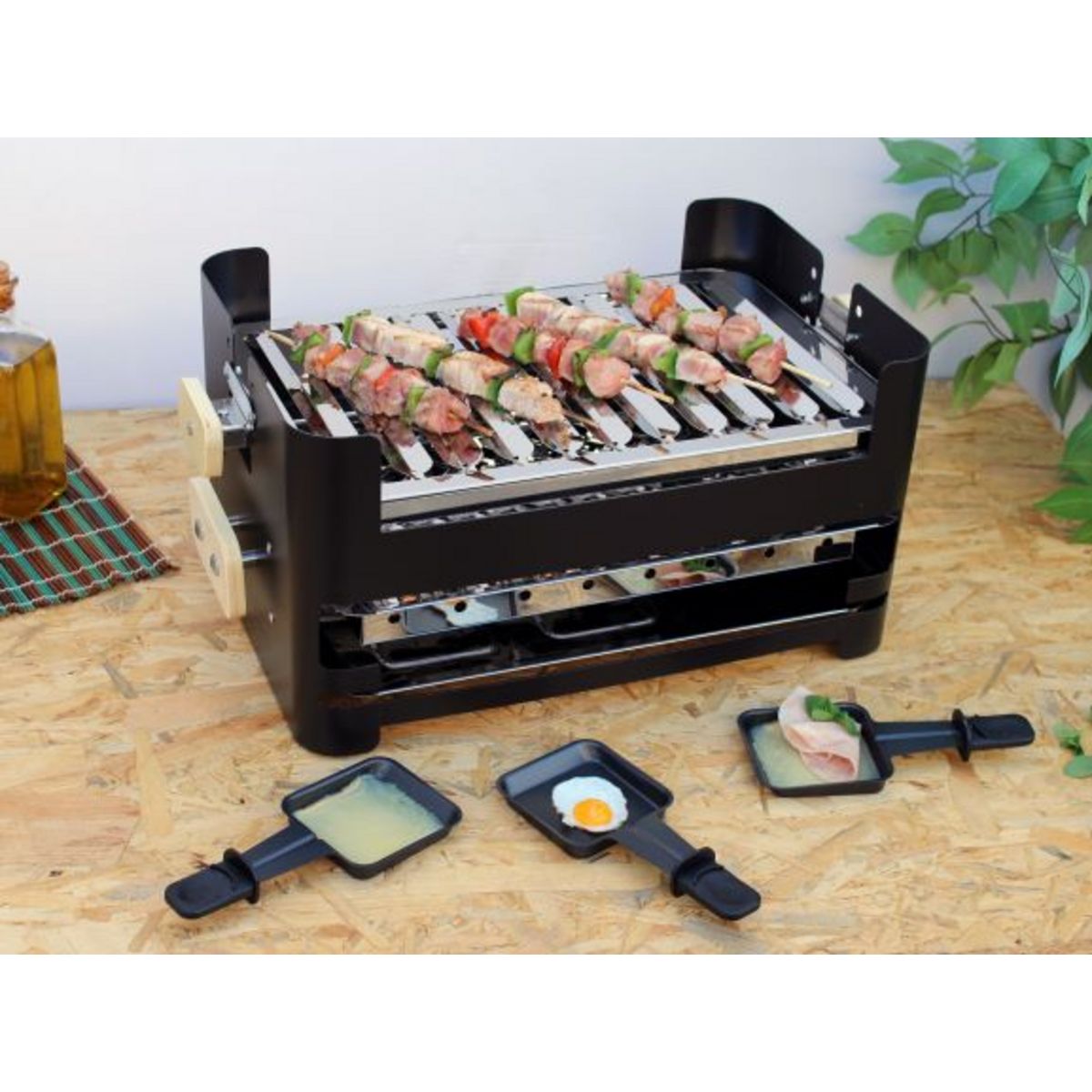 Imor Barbecue charbon de bois de table en acier FAMILY