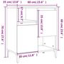 Voir la diapositive 6 : VIDAXL Buffet Gris beton 60x35x70 cm Bois d'ingenierie