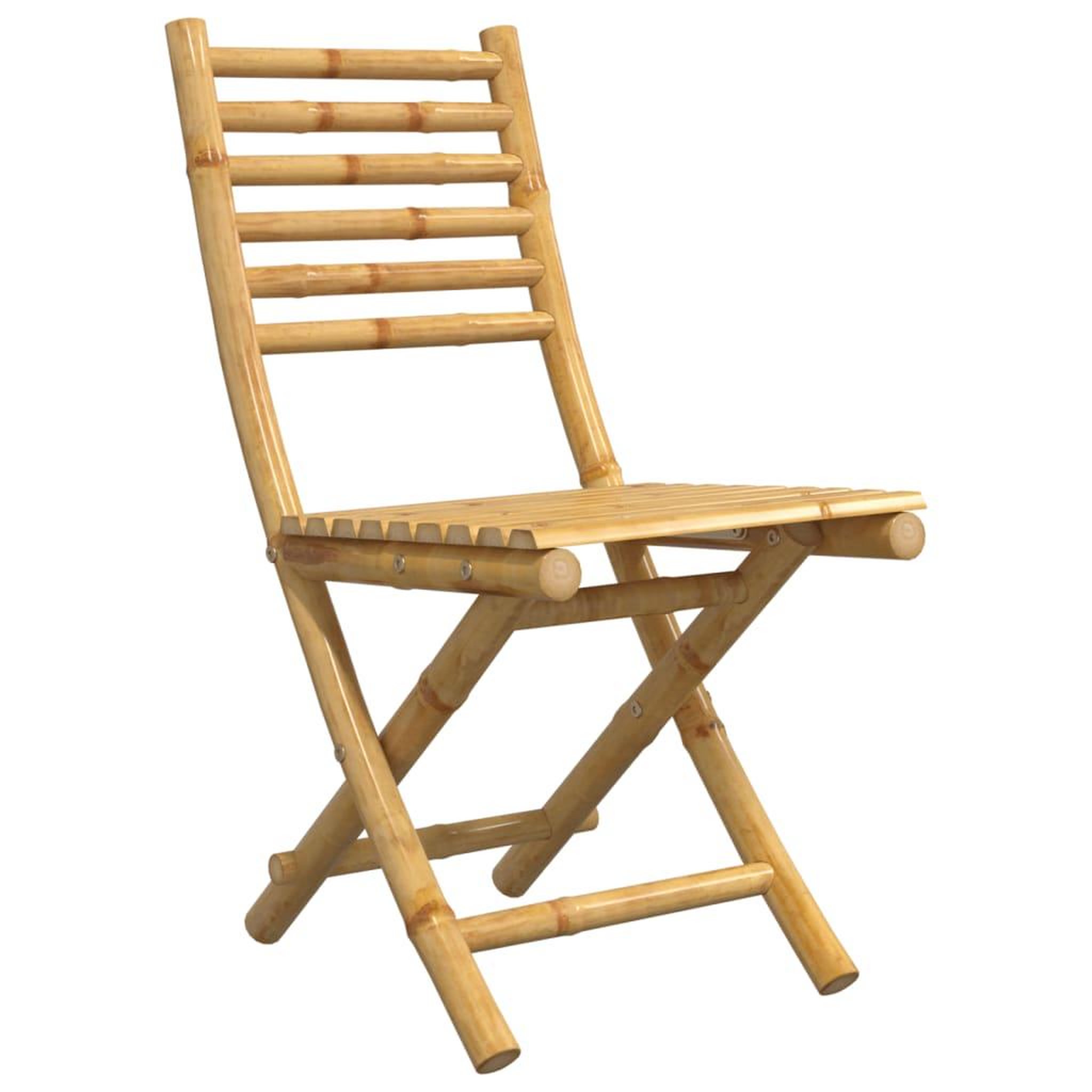 Voir la diapositive 3 : VIDAXL Chaises pliables de jardin lot de 4 43x54x88 cm bambou