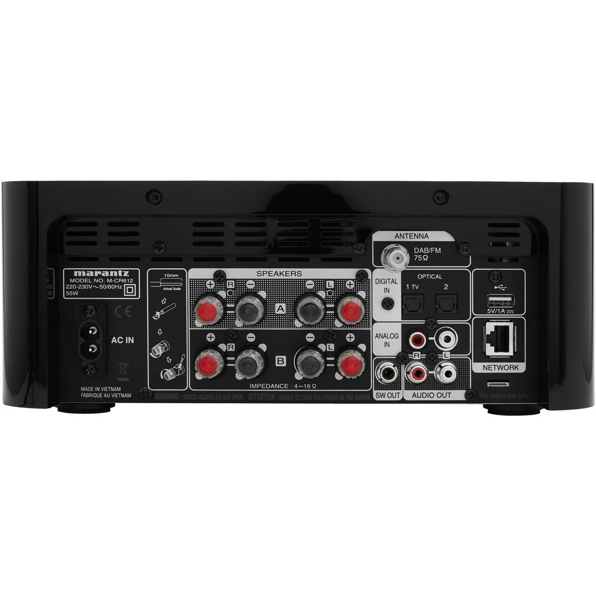 Marantz Amplificateur HiFi CD Melody X MCR612 Noir