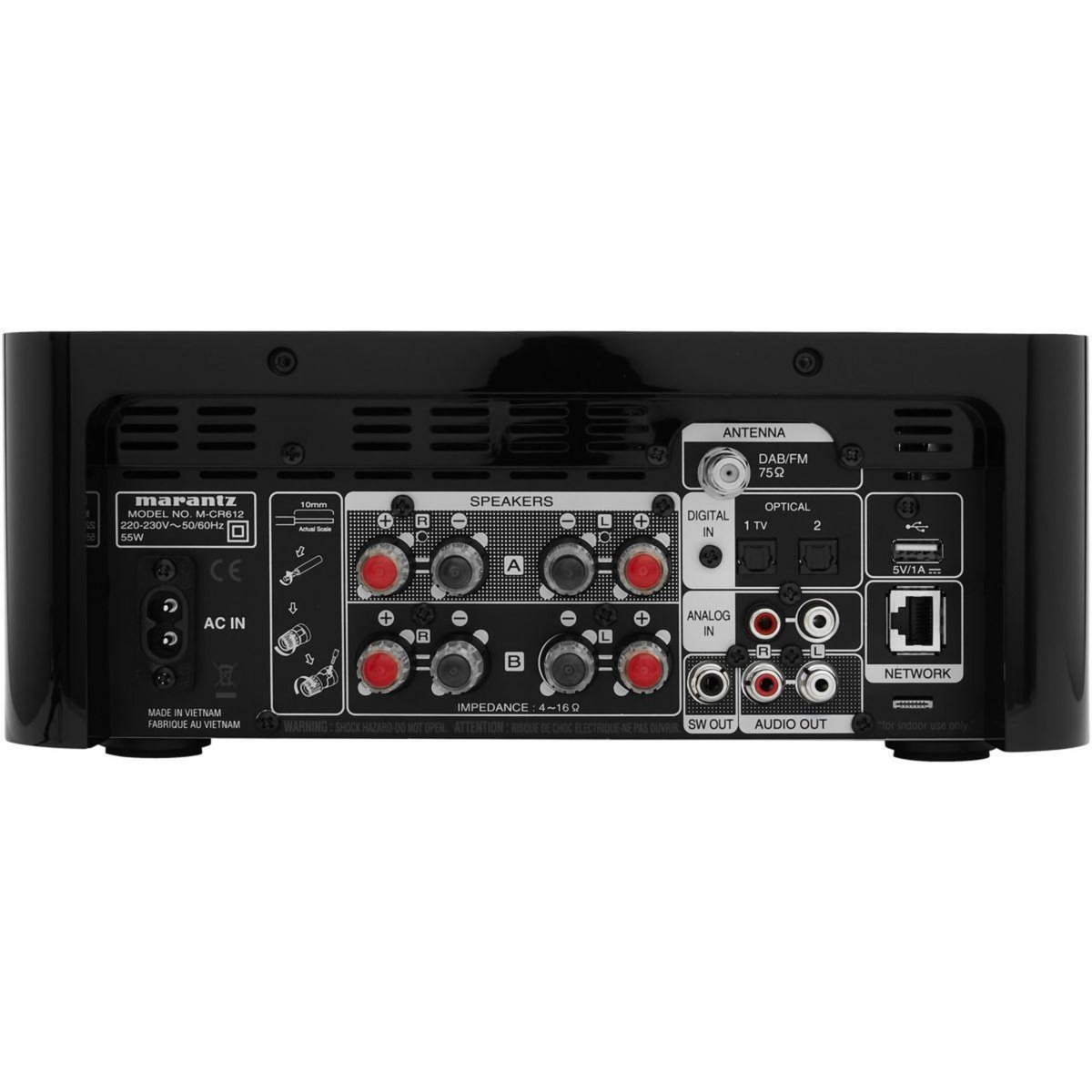 Marantz Amplificateur HiFi CD Melody X MCR612 Noir