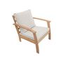 Voir la diapositive 6 : SWEEEK Salon de jardin en bois 4 places - Ushuaïa - Canapé, fauteuils et table basse en acacia, design