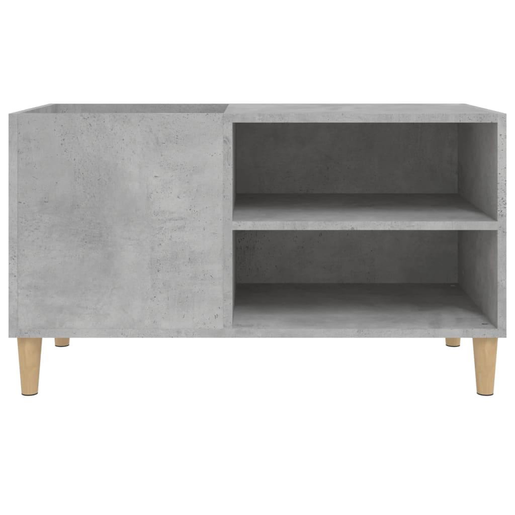 Voir la diapositive 5 : VIDAXL Armoire a disques gris beton 84,5x38x48 cm bois d'ingenierie
