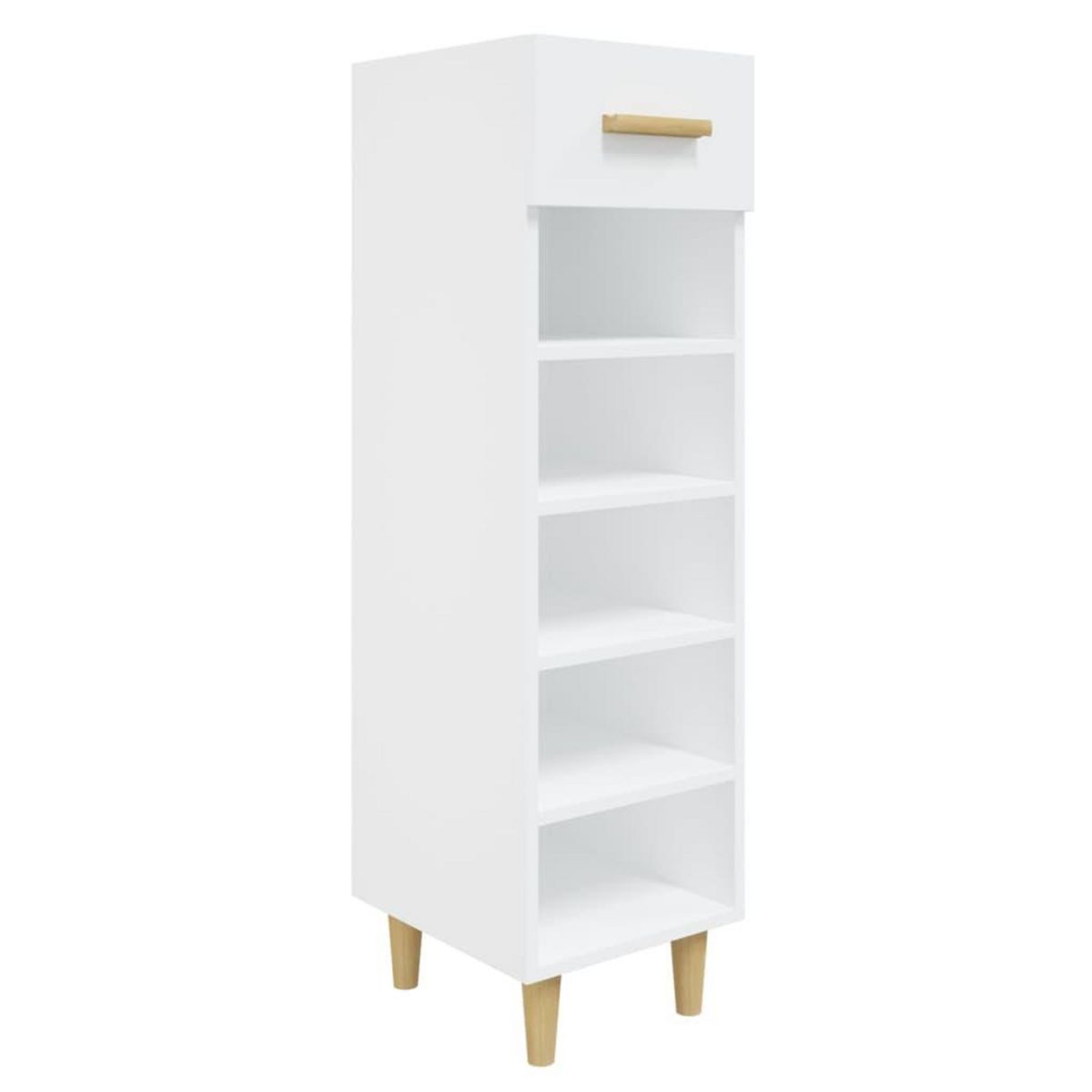 VIDAXL Armoire a chaussures Blanc 30x35x105 cm Bois d'ingenierie