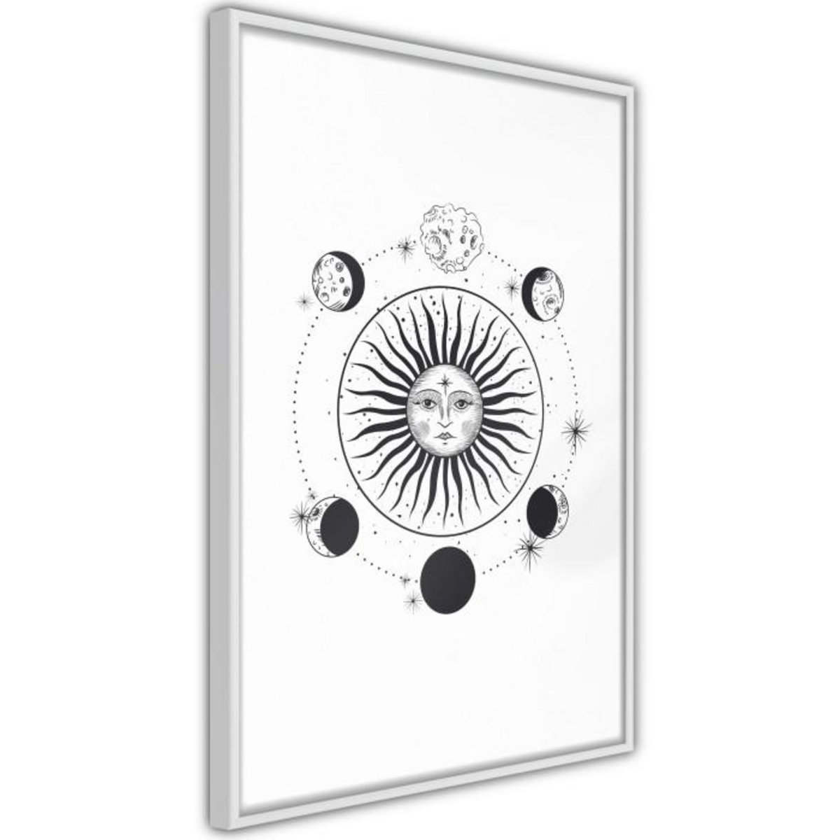 Paris Prix Affiche Murale Encadrée  Sun and Moon