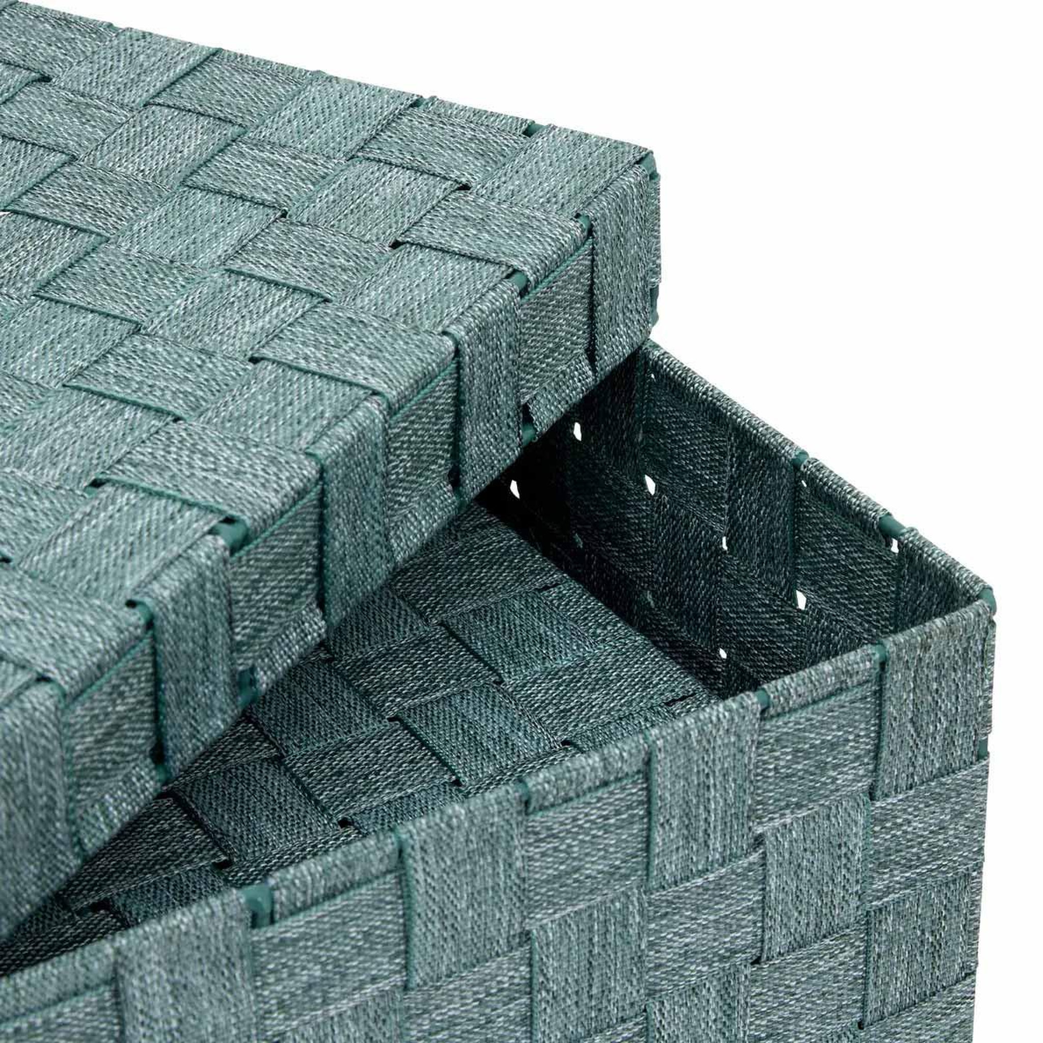 Voir la diapositive 6 : FIVE Lot de 2 boîtes de rangement  lise  35cm vert