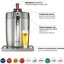 Voir la diapositive 2 : KRUPS Tireuse à bière VB700E Beertender Loft Silver