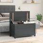 Voir la diapositive 1 : VIDAXL Boîte de rangement Gris 80x40x45,5 cm Bois massif de pin