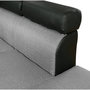 Voir la diapositive 4 : Habitat et Jardin Canapé d'angle convertible  Sophia luxe  - 265 x 190.5 x 80/91 cm - Noir / Gris - 5 places - Angle gauche