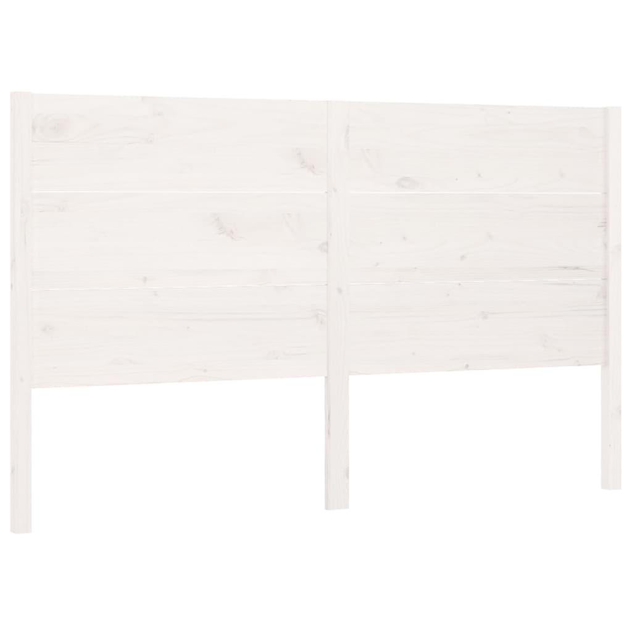 Voir la diapositive 2 : VIDAXL Tete de lit Blanc 206x4x100 cm Bois massif de pin