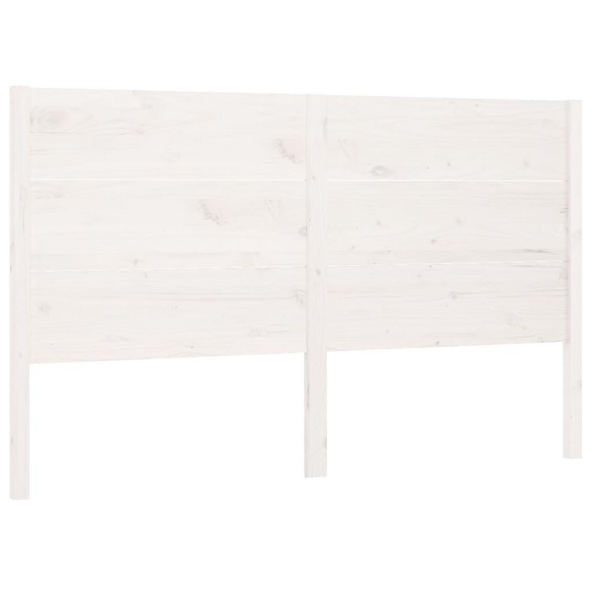 VIDAXL Tete de lit Blanc 206x4x100 cm Bois massif de pin