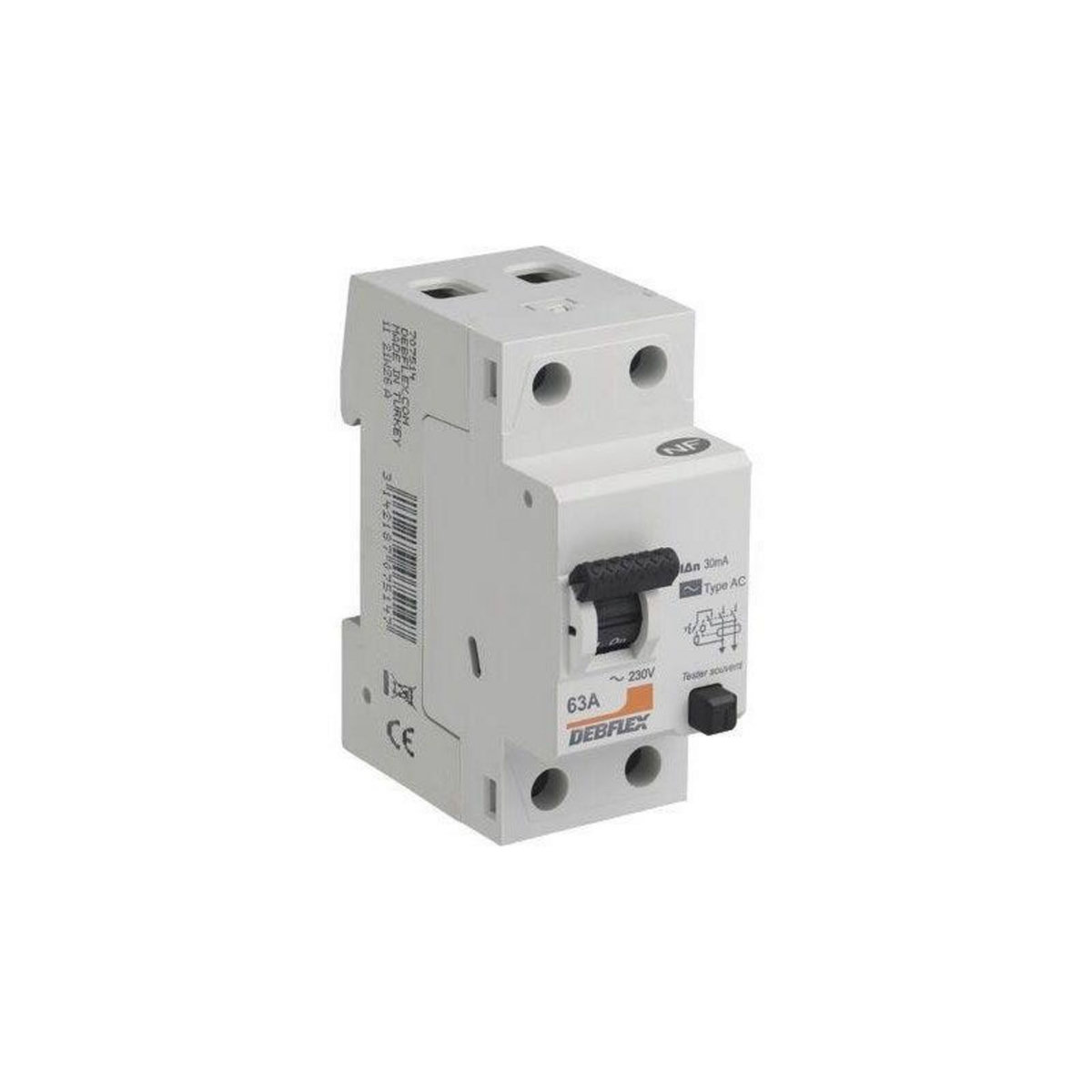CENTRALE BRICO Interrupteur différentiel DEBFLEX 63 A type AC