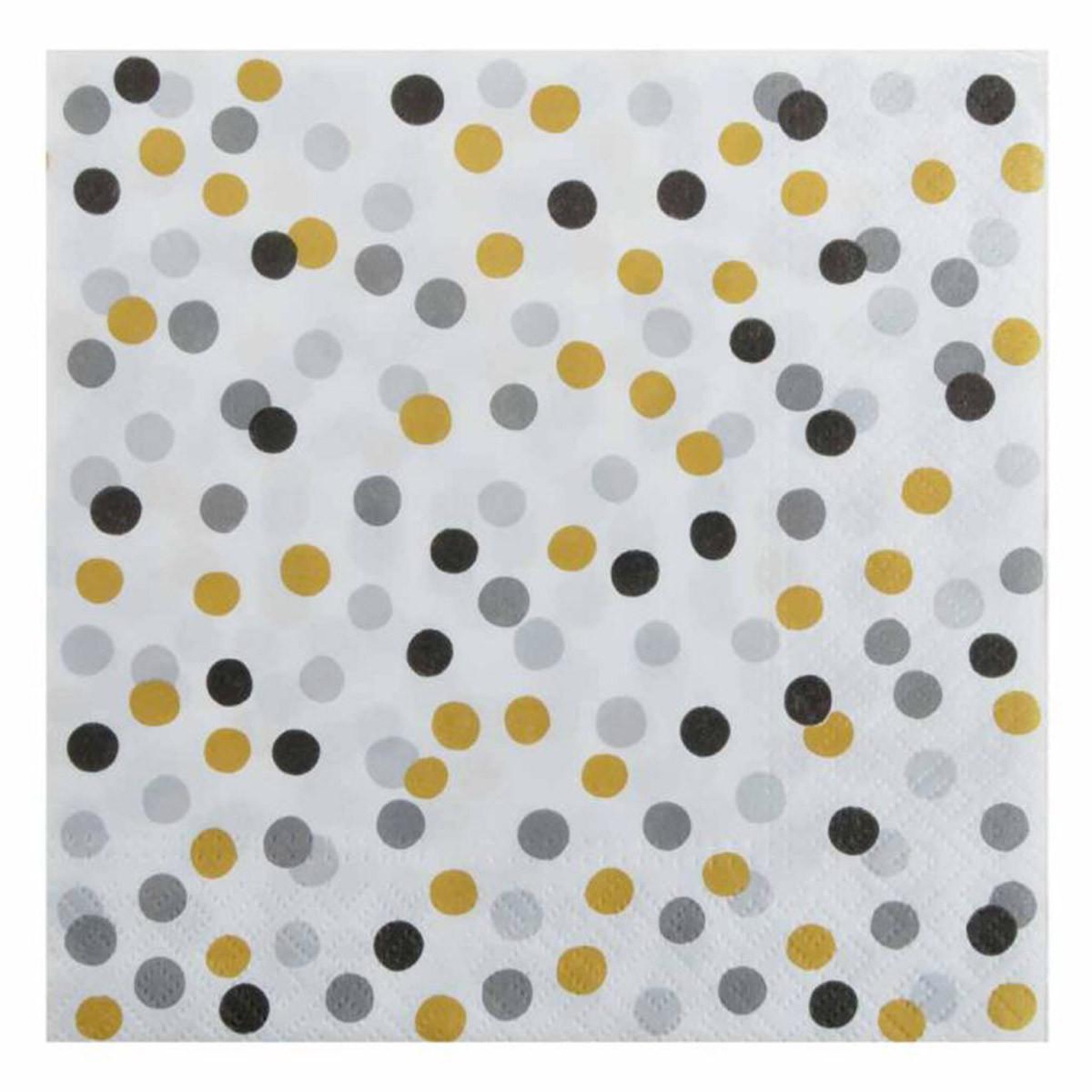 HOMEA Lot de 20 serviettes en papier  confettis  33x33cm multicolore