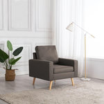 VIDAXL Fauteuil Taupe Tissu