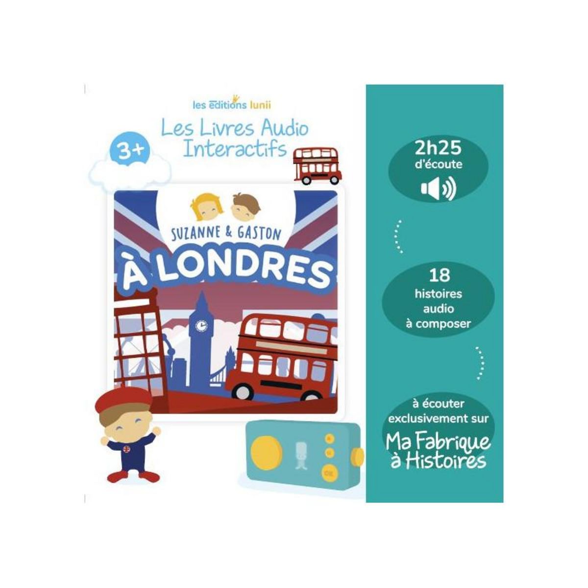 Lunii Coffret livre audio Lunii Suzanne et Gaston à Londres