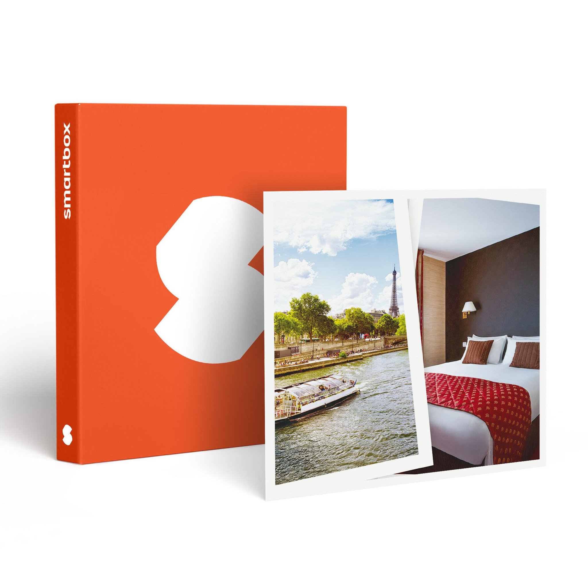 Smartbox Échappée à paris en hôtel 3* ou 4* avec 1h de croisière sur la seine - coffret cadeau multi-thèmes