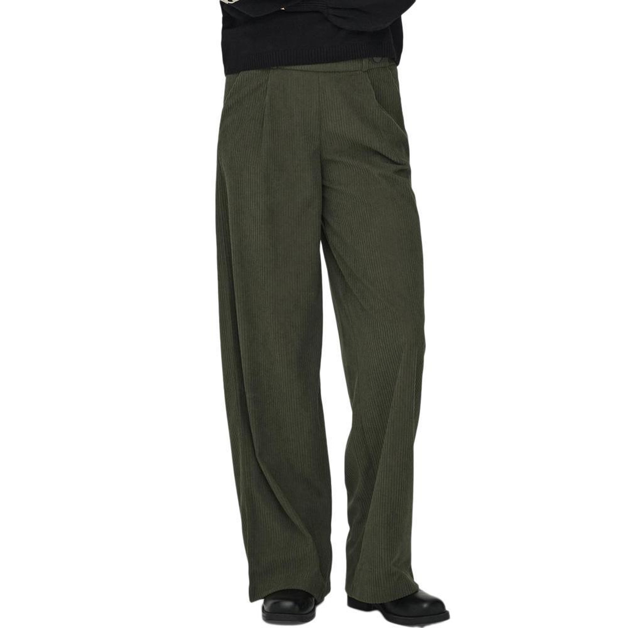 JACQUELINE DE YONG Pantalon Kaki Femme JDY Geggo. Coloris disponibles : Vert