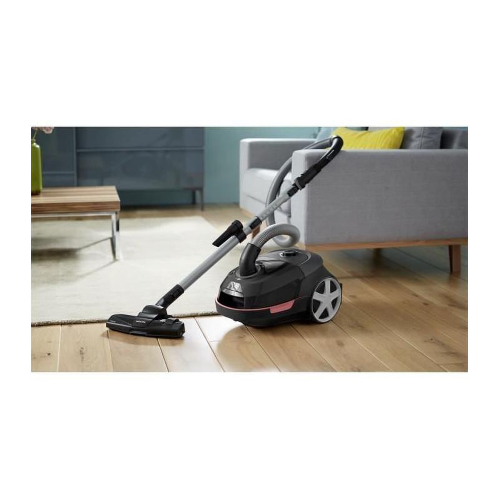 Voir la diapositive 3 : Philips Aspirateur traineau avec sac - PHILIPS - XD5123/10 - 900 W - 4 L - Noir