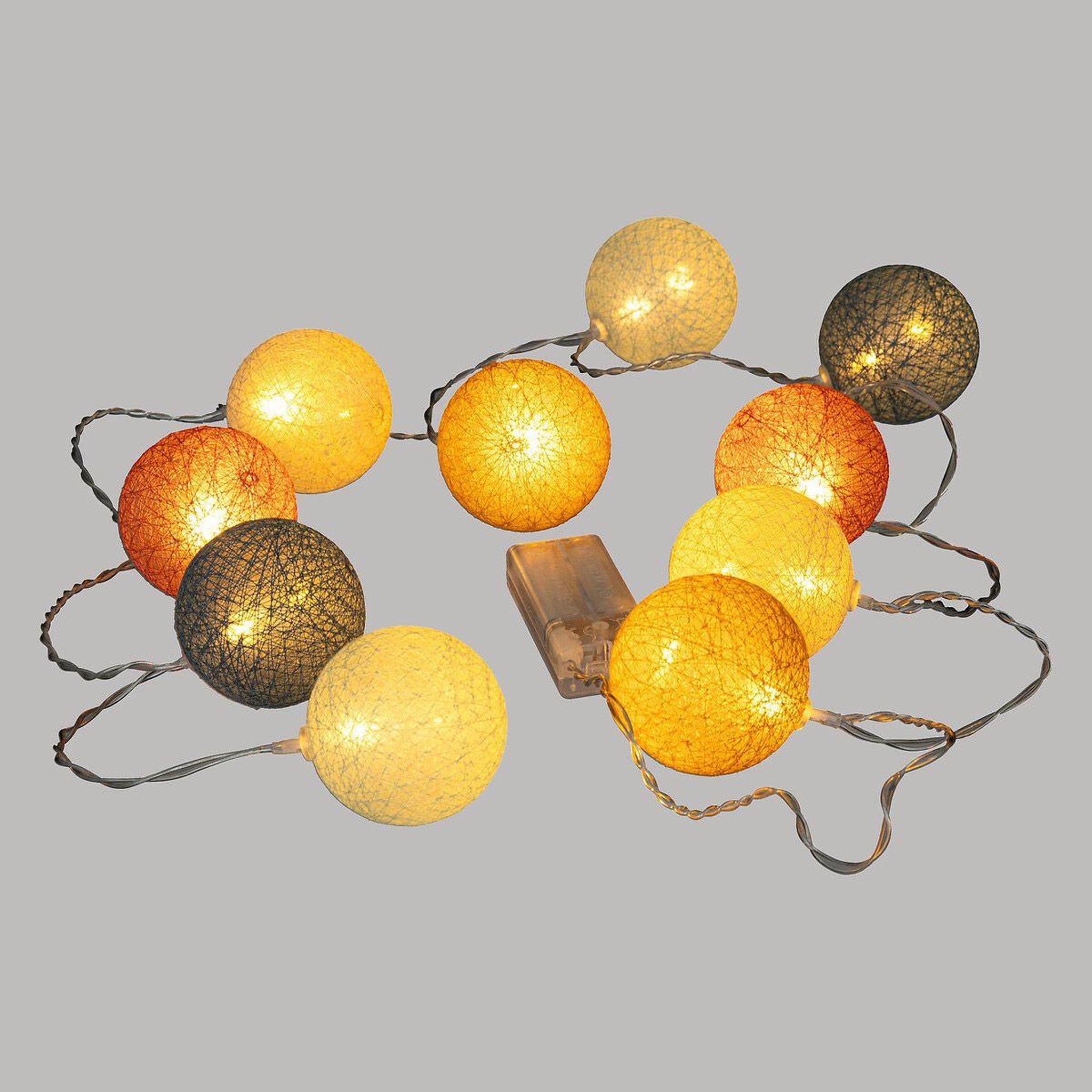 Voir la diapositive 3 : Atmosphera Kids Guirlande lumineuse 10 boules  oya  175cm multicolore