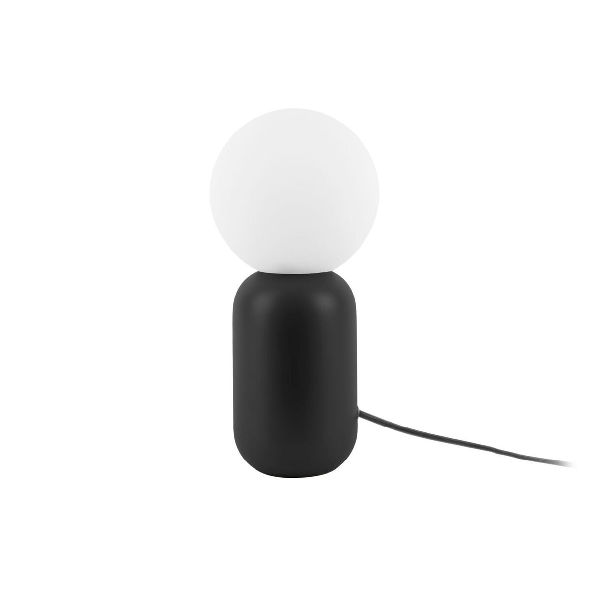 Leitmotiv Lampe à poser design boule Gala - H. 32 cm - Noir
