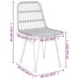 Voir la diapositive 6 : VIDAXL Chaises de jardin lot de 2 48x62x84 cm Resine tressee
