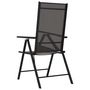Voir la diapositive 5 : VIDAXL Chaises de jardin pliables lot de 6 Textilene Noir
